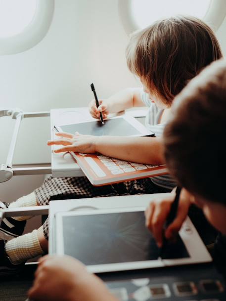 Tablette à dessin Kidydraw mini jaune+violet - vertbaudet enfant 