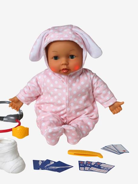 Mon poupon malade 11 fonctions gris - vertbaudet enfant 