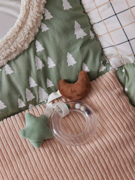 Zacht speelkleed CROQUE LA VIE beige+ecru+rood+sinaasappel - vertbaudet enfant 