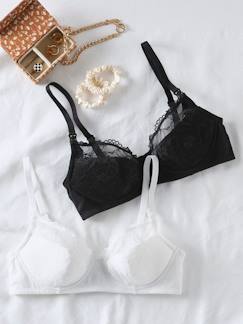 -Lot de 2 soutiens-gorge en dentelle grossesse et allaitement