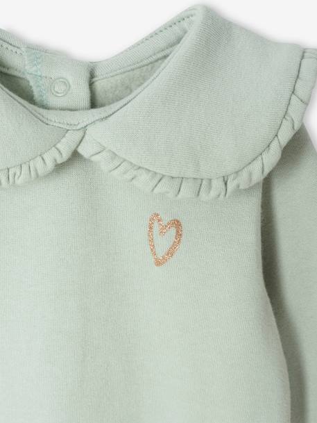 Lot de 2 pyjamas bébé fille en molleton vert sauge - vertbaudet enfant 