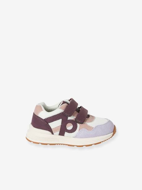 Baskets enfant fille synthétique à scratchs lot violet+marine - vertbaudet enfant 