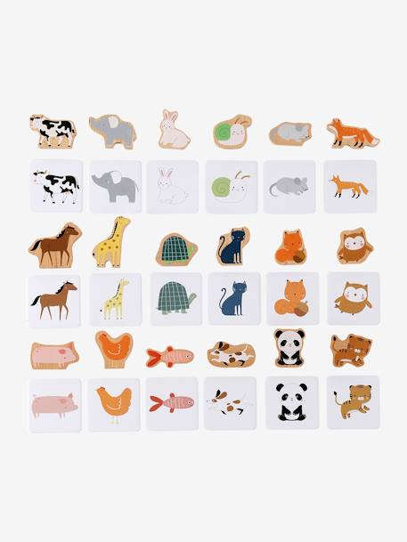 Associatiespel dieren FSC 100%®-hout wit - vertbaudet enfant 