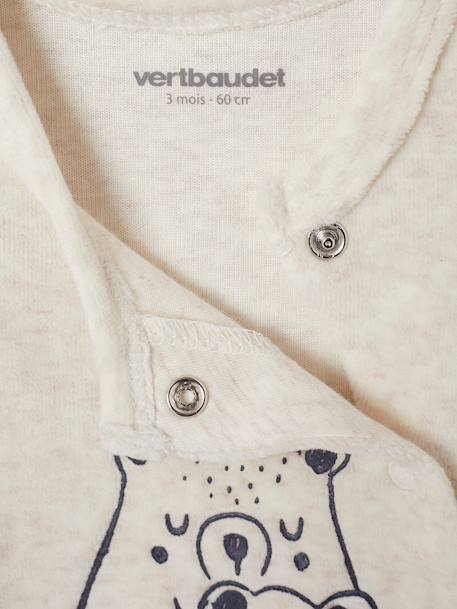 Lot de 2 pyjamas bébé garçon en velours bleu nuit - vertbaudet enfant 