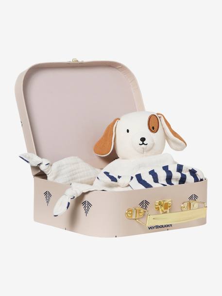 Doudou plat chien personnalisable + coffret cadeau bleu - vertbaudet enfant 
