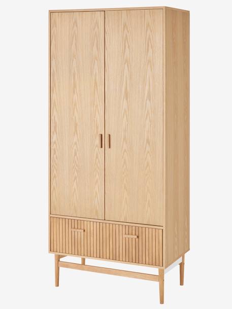 Grande armoire 2 portes + tiroir ligne COPENHAGUE bois - vertbaudet enfant 