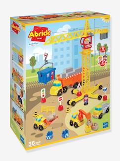 Jouet-Jeux d'imagination-Travaux Publics + Grue - Abrick -