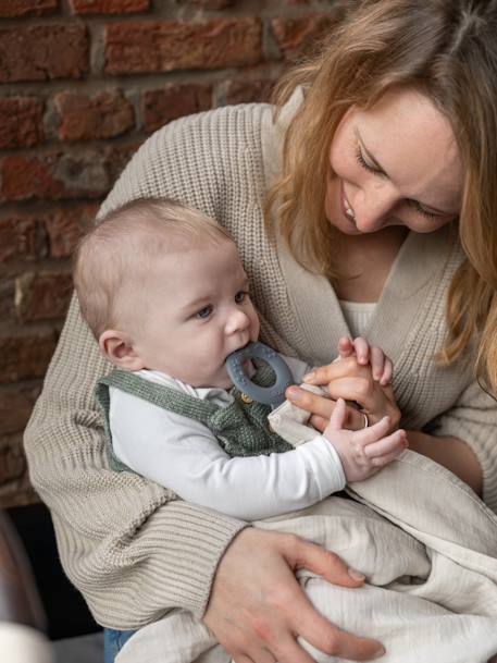 Cape d'allaitement Mom'n play beige+vert - vertbaudet enfant 