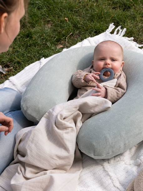 Cape d'allaitement Mom'n play beige+vert - vertbaudet enfant 