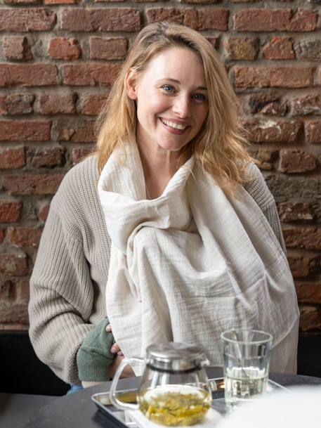 Cape d'allaitement Mom'n play beige+vert - vertbaudet enfant 