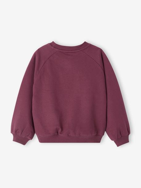 Sweat Harry Potter fille motif Hedwige avec détails glitter prune - vertbaudet enfant 