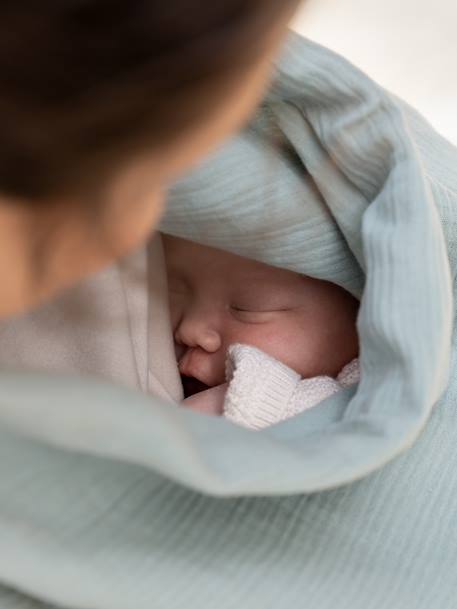 Cape d'allaitement Mom'n play beige+vert - vertbaudet enfant 