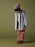 Manteau à capuche en lainage effet flanelle fille gris chiné - vertbaudet enfant 