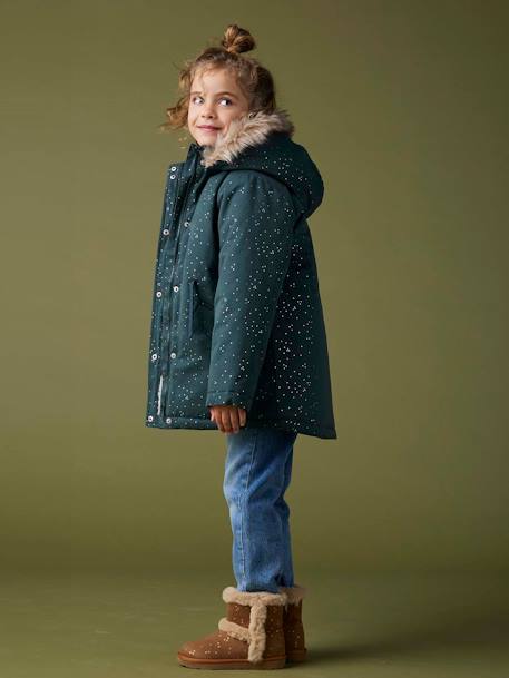 Boots enfant fille fourrées zippées marron - vertbaudet enfant 