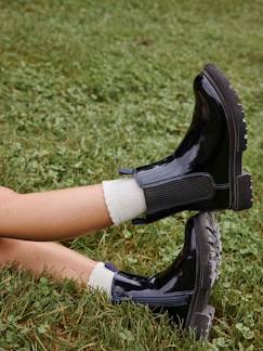 Chaussures-Chaussures fille 23-38-Boots, bottines-Boots enfant fille synthétique zippées et élastiquées