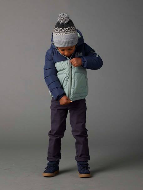 Pantalon garçon indestructible facile à enfiler beige+bleu nuit+kaki - vertbaudet enfant 