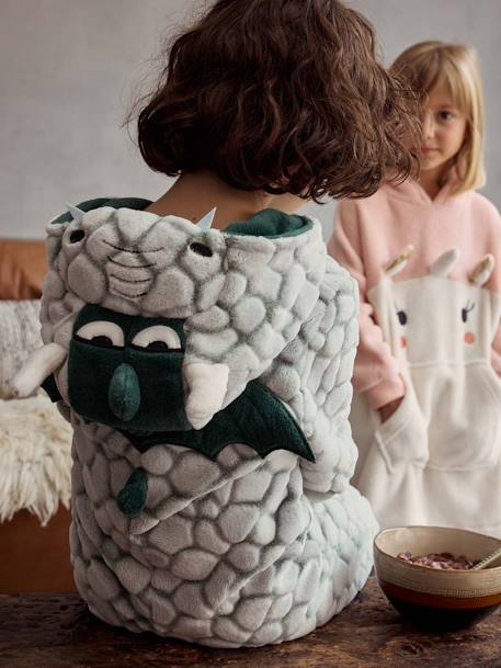 Surpyjama garçon à capuche dragon vert - vertbaudet enfant 