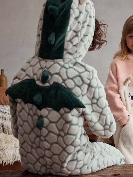 Surpyjama garçon à capuche dragon vert - vertbaudet enfant 