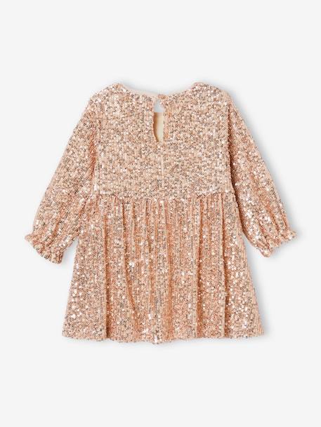 Festliches Baby Kleid mit Pailletten goud+zilver - vertbaudet enfant 