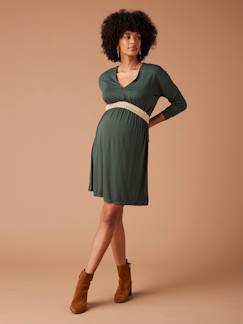 Vêtements de grossesse-Robe-Robe grossesse FELICINEOR manches longues