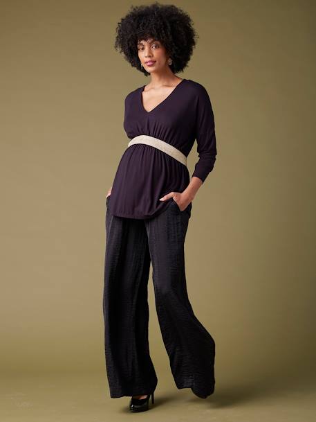 Top de grossesse esprit blouse Felicie noir - vertbaudet enfant 