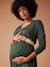 Robe grossesse FELICINEOR manches longues vert sapin - vertbaudet enfant 