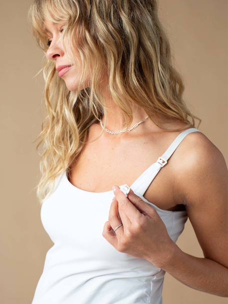 Lot de 3 débardeurs grossesse et allaitement blanc - vertbaudet enfant 