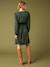 Robe Noël cache coeur de grossesse marine+vert sapin - vertbaudet enfant 