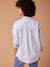 Chemise rayée grossesse et allaitement en coton bio blanc - vertbaudet enfant 