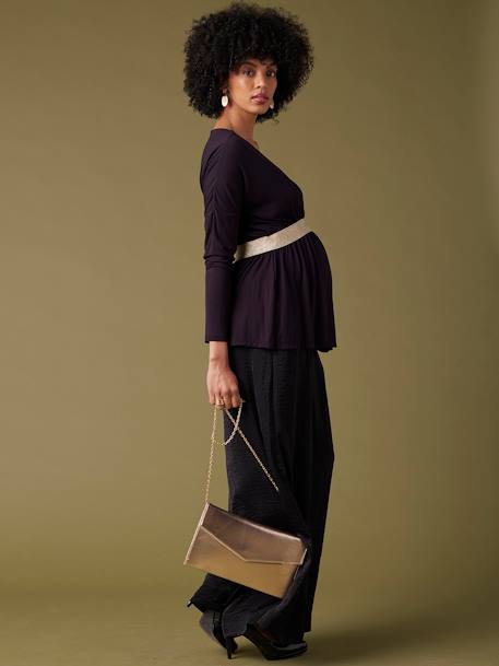 Top de grossesse esprit blouse Felicie noir - vertbaudet enfant 