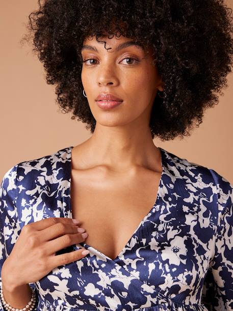 Robe de grossesse fleurs camouflage marine - vertbaudet enfant 