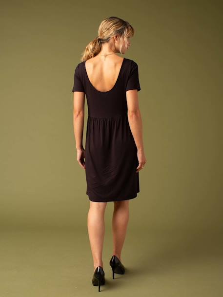 Robe grossesse évolutive 2 en 1 avec son top en sequins devant/dos noir - vertbaudet enfant 