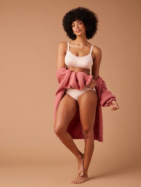 Lot 2 brassières grossesse et allaitement sans coutures anthracite - vertbaudet enfant 