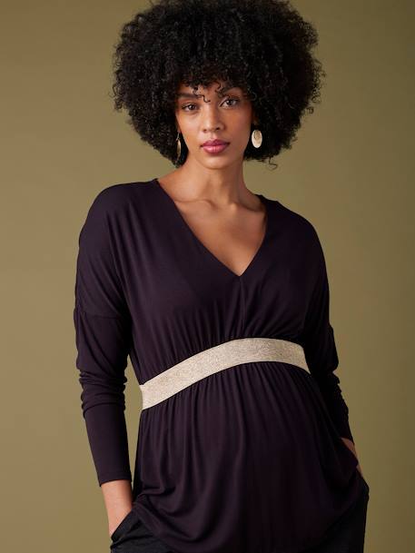 Top de grossesse esprit blouse Felicie noir - vertbaudet enfant 