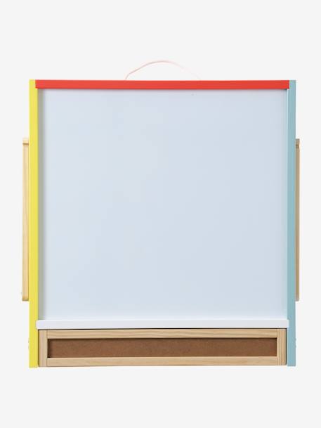 Petit tableau 3 en 1 pliable en bois FSC® jaune - vertbaudet enfant 