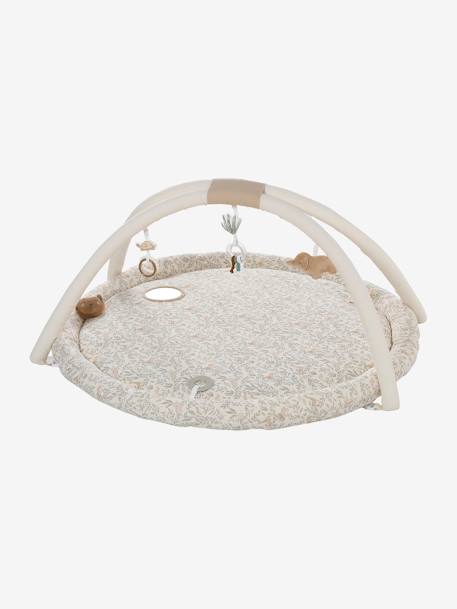 Tapis d'éveil avec arches et rebord beige+blanc+orange+rouge - vertbaudet enfant 