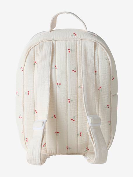 Sac à dos porte poupon blanc+écru+rouge - vertbaudet enfant 