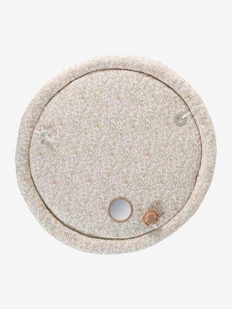 Tapis d'éveil avec arches et rebord beige+blanc+orange+rouge - vertbaudet enfant 