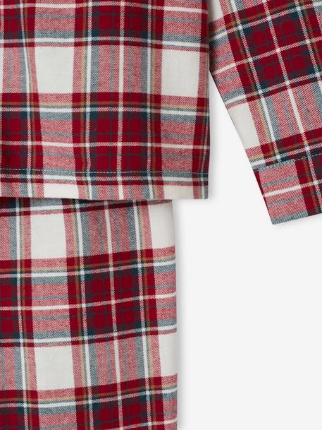 Pyjama Noël homme flanelle carreaux rouge - vertbaudet enfant 