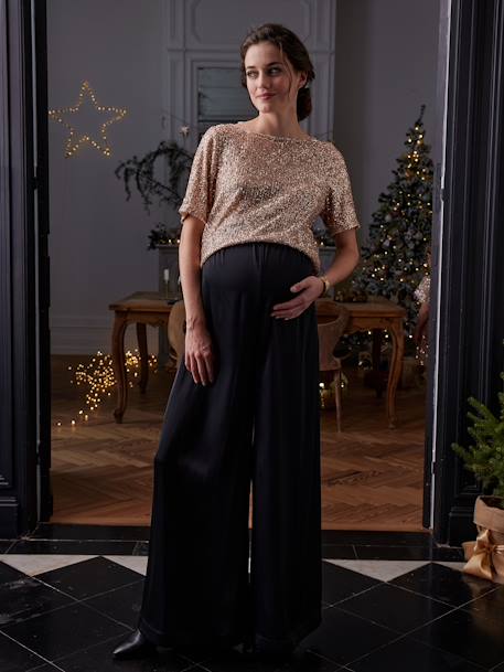 Top devant/dos en sequins grossesse or - vertbaudet enfant 