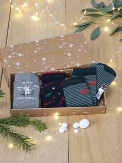 Garçon-Sous-vêtement-Coffret de 3 paires de chaussettes Noël garçon