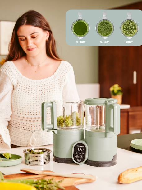 Multifunctionele keukenmachine Nutribaby Glass BABYMOOV groen - vertbaudet enfant 