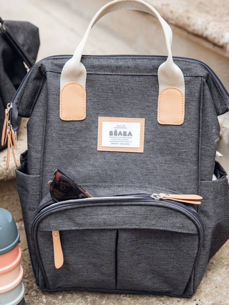 Sac à dos à langer Wellington Bleu marine+gris chiné+Gris chiné+vert sauge - vertbaudet enfant 