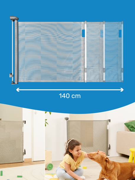 Intrekbare barrière Safe & Roll BADABULLE grijs - vertbaudet enfant 