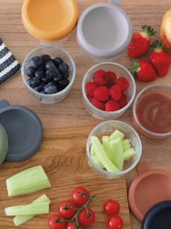 Puériculture-Repas-Robot de cuisine et accessoires-Coffret 6 portions verre