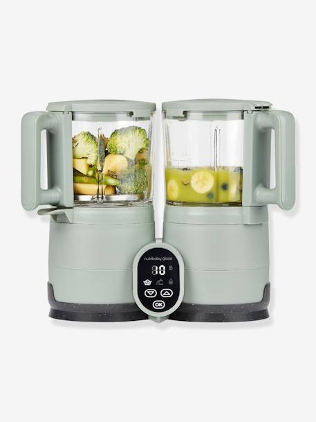 Multifunctionele keukenmachine Nutribaby Glass BABYMOOV groen - vertbaudet enfant 