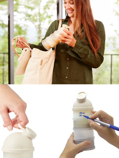 Babydose ergonomique beige+vert - vertbaudet enfant 