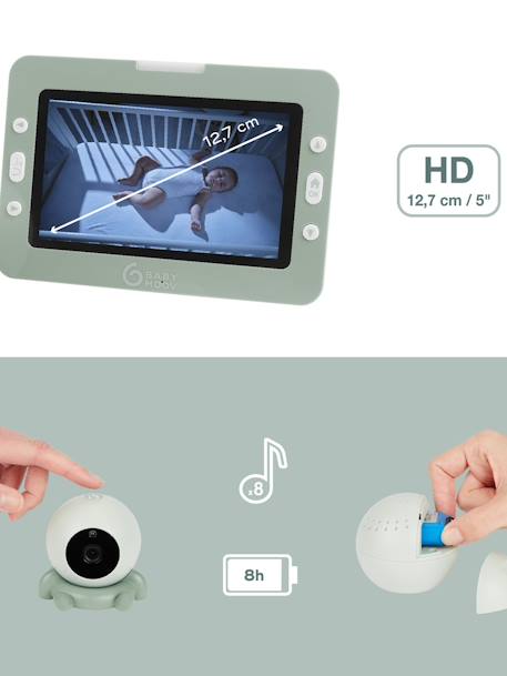Babyphone Caméra Nomade YOO GO+ HD vert - vertbaudet enfant 