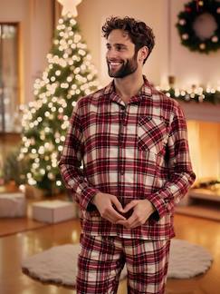 Vêtements de grossesse-Pyjama Noël homme flanelle