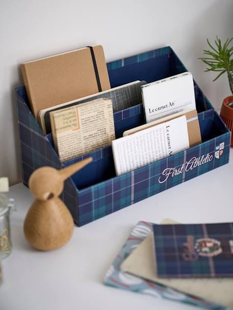 Set rangement bureau Ecusson vert / bleu - vertbaudet enfant 